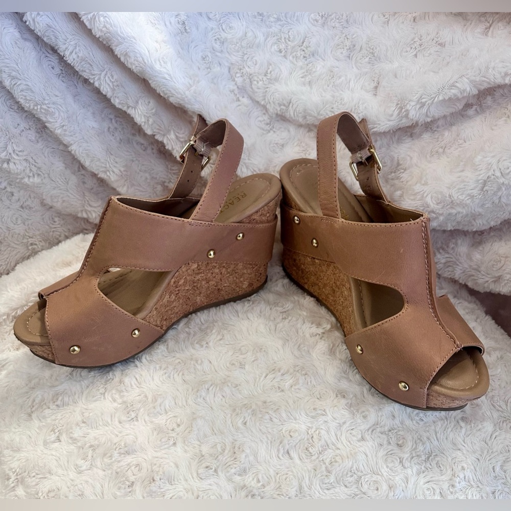 Women’s Kenneth Cole Reaction SoleO Wedge Sandals Size 7M - Picture 7 of 8